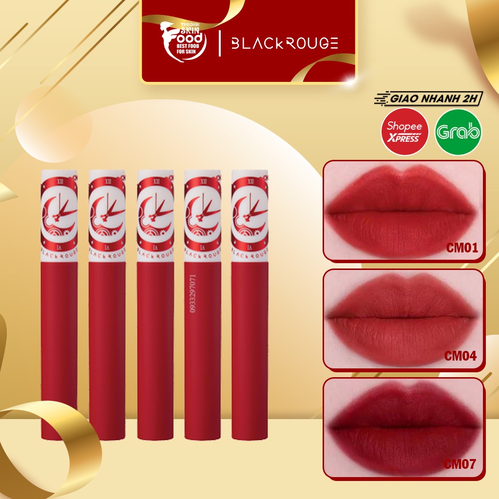 Son Kem Siêu Lì, Mịn Môi Hàn Quốc Black Rouge Cream Matt Rouge 5g