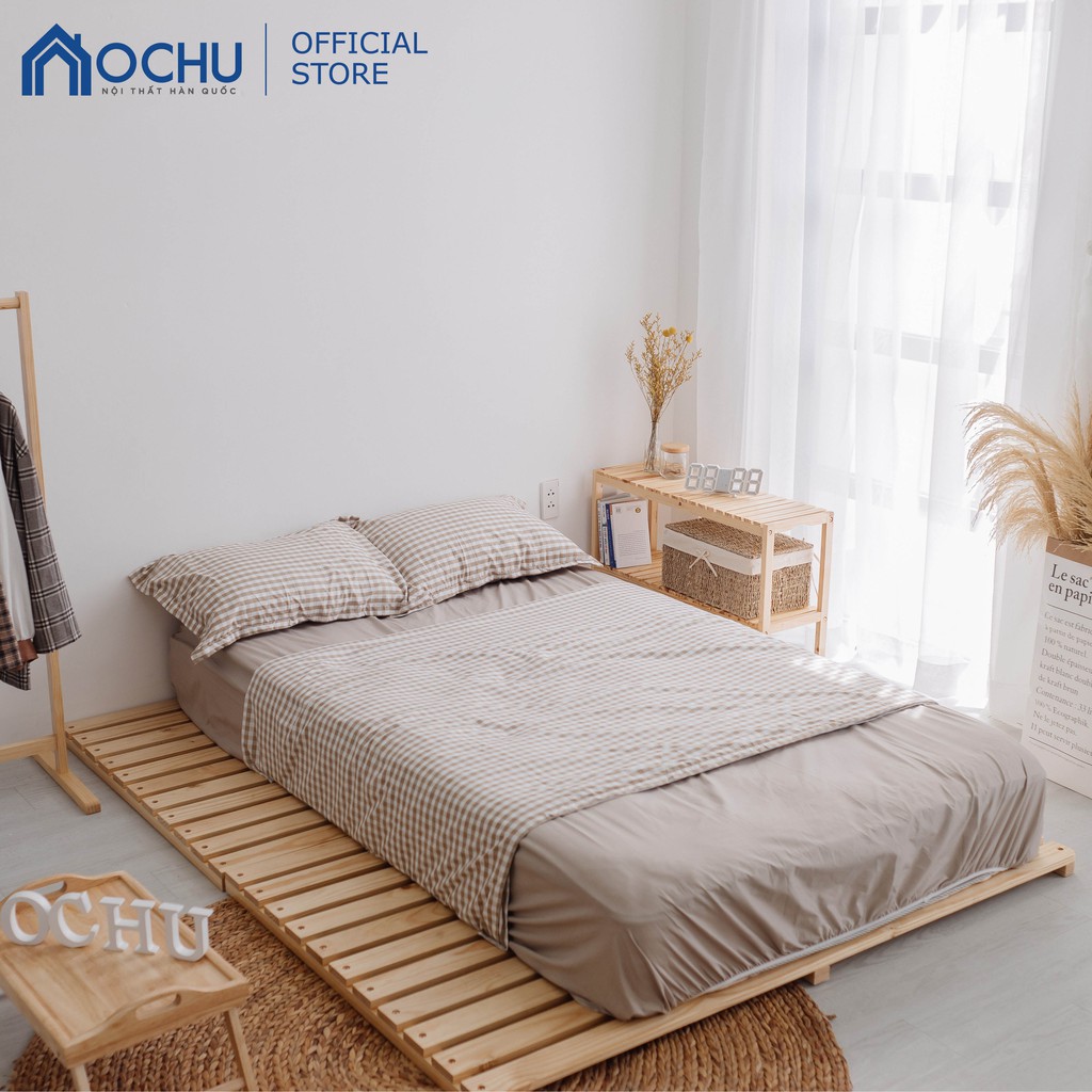 Giường Ngủ Pallet Gỗ Thông OCHU - Nancy Bed - Natural | BigBuy360 - bigbuy360.vn