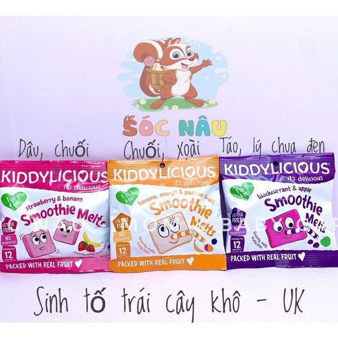 Sinh Tố Khô Kiddylicious Thơm Ngon Cho Bé Từ 1 Tuổi