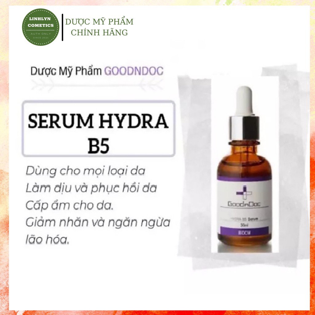 [CHÍNH HÃNG]Serum Dưỡng Ẩm Phục Hồi GoodnDoc Hydra B5