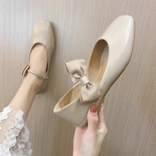 Giày búp bê đính nơ xinh xắn