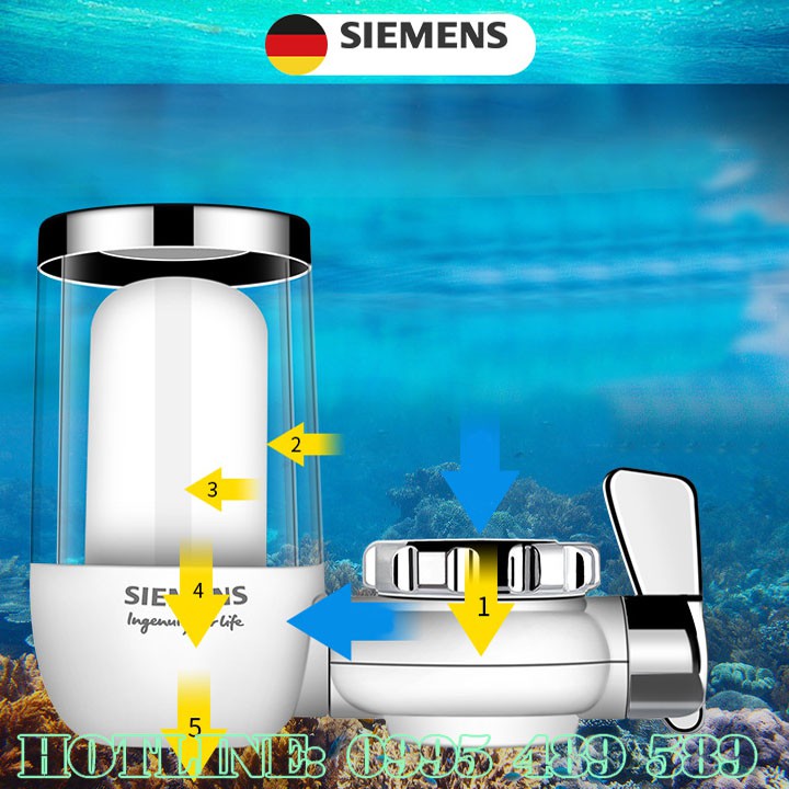 Đầu Lọc Nước Tại Vòi Máy Lọc Nước Đầu Vòi SIEMENS Công Nghệ ĐỨC - SLC.VN