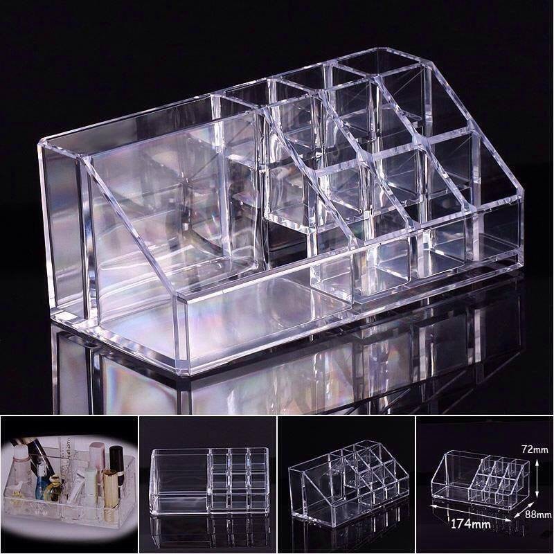 Khay mica đựng đồ mĩ phẩm, phun xăm, nail 16 ô