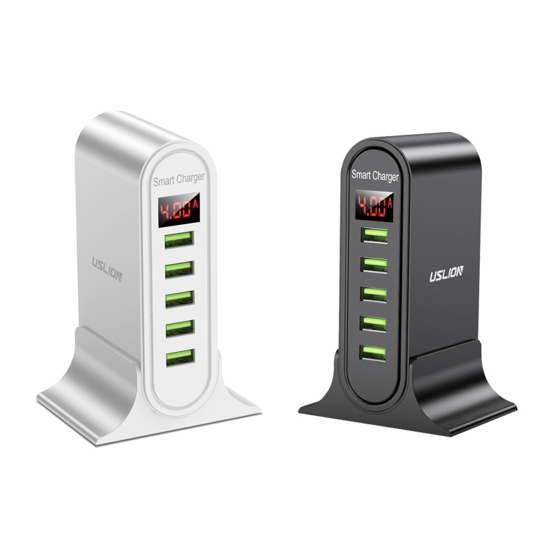 Tẩu Sạc 5 Cổng USB 5V 4A Nhiều Cổng Cho Màn Hình Kỹ Thuật Số Thông Minh