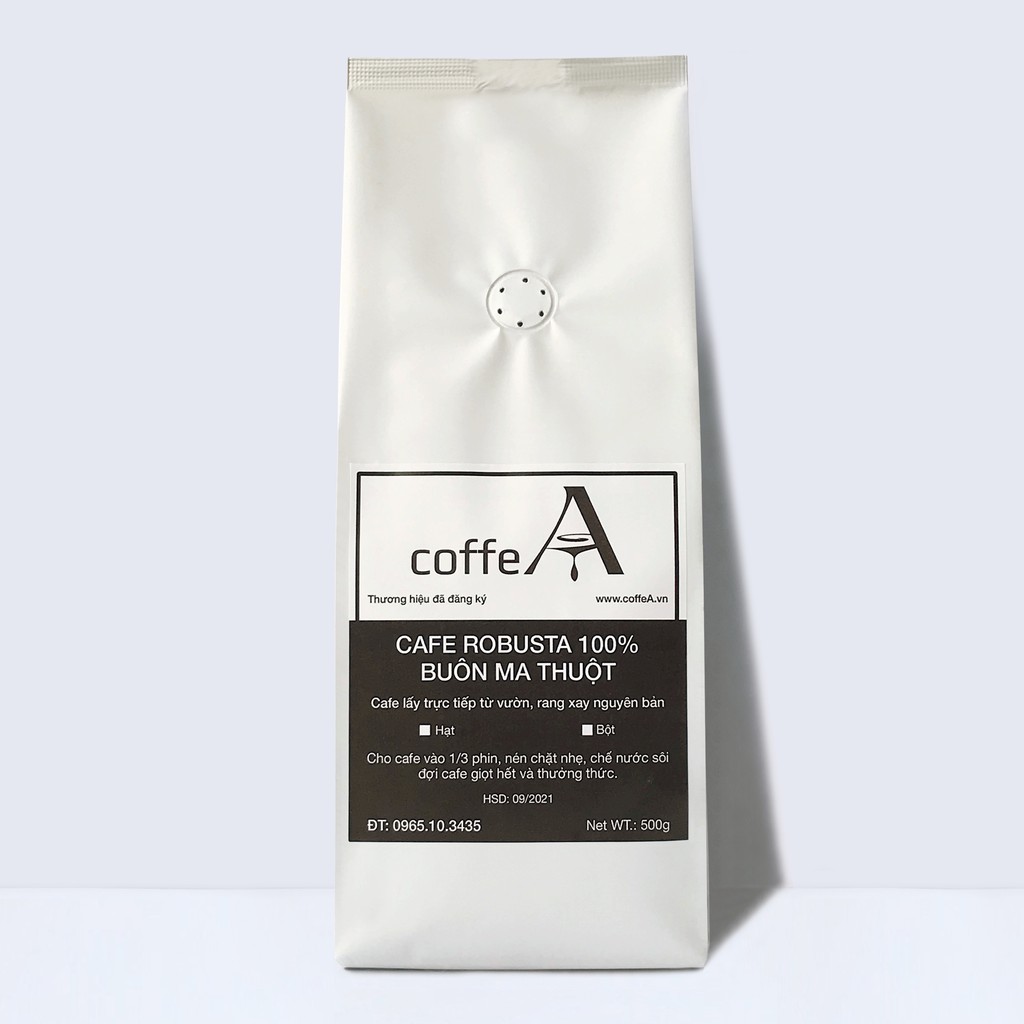 Cà phê Robusta nguyên chất 100% rang xay, dùng pha phin pha máy 100R 500g | BigBuy360 - bigbuy360.vn