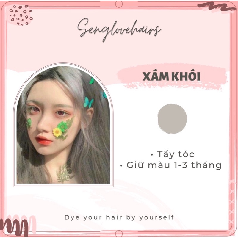 Thuốc nhuộm tóc màu XÁM KHÓI
