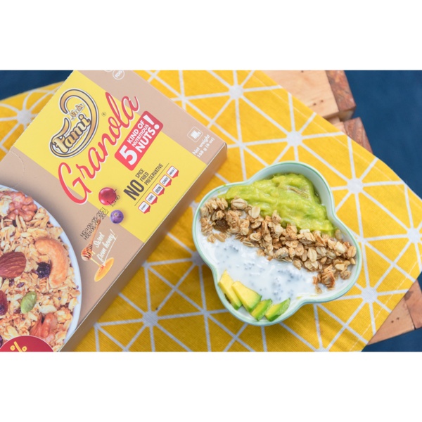 Hạt Dinh Dưỡng Ngũ Cốc Granola Faminuts Hộp 280 gam Hoàn Toàn Tự Nhiên, Tốt Cho Sức Khỏe, Hỗ Trợ Giảm Cân | Meta FreshGo