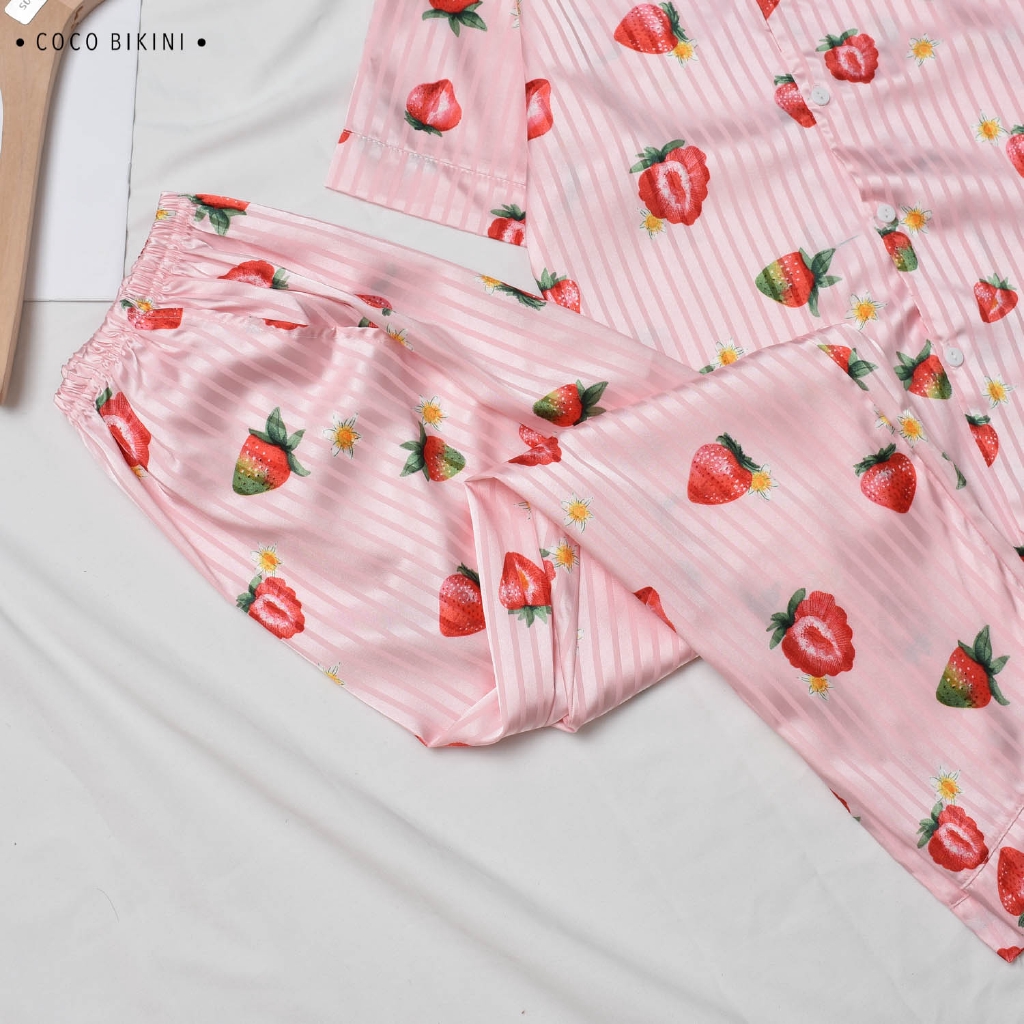 𝑪𝑶𝑪𝑶 𝑩𝑰𝑲𝑰𝑵𝑰 Bộ Đồ Ngủ - Đồ Mặc Nhà Lụa Gấm ( VCD7008 ) | BigBuy360 - bigbuy360.vn