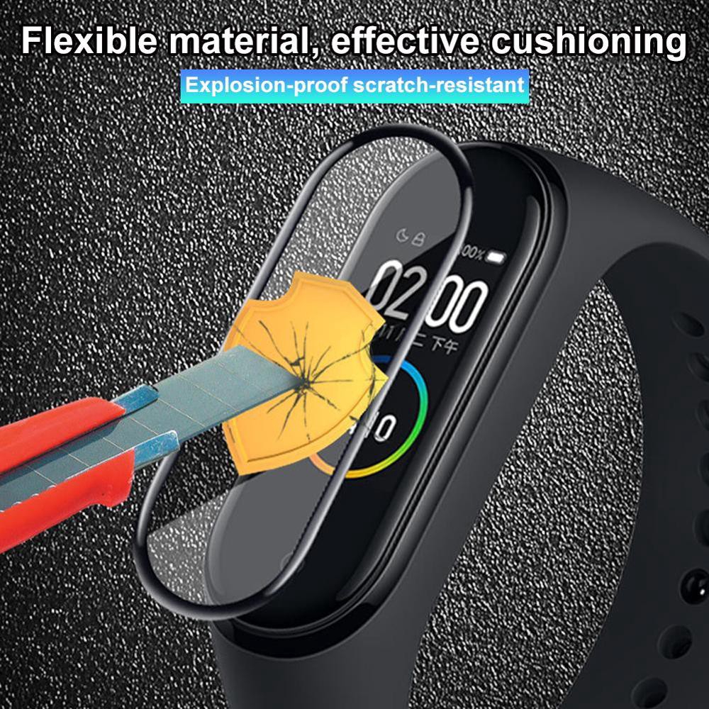 Miếng bảo vệ toàn màn hình 3D viền cong chống trầy xước dành cho Xiaomi Mi Band 4