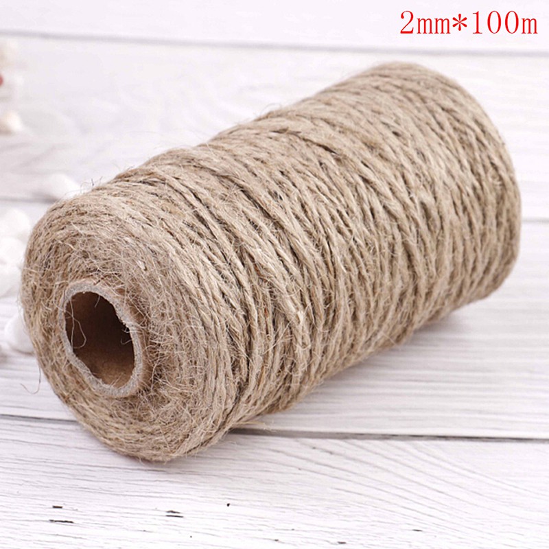 Cuộn Dây Đay 100M Tự Nhiên Dùng Trang Trí Đồ Chơi DIY