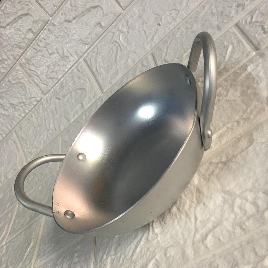Chảo nhôm đáy sâu chiên thức ăn đường kính 28cm