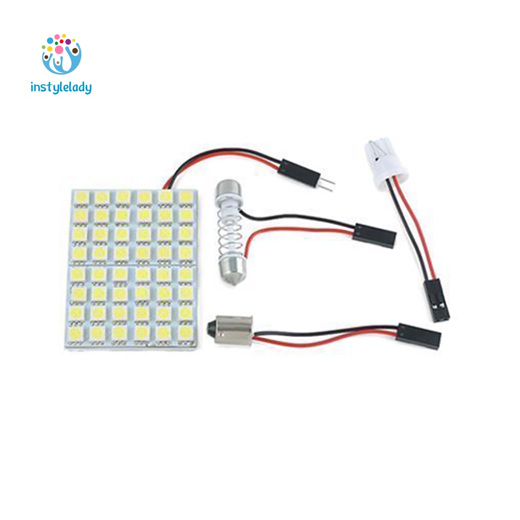 Bảng đèn LED SMD 48leds T10 4W 12V ánh sáng trắng cao cấp cho xe ô tô
