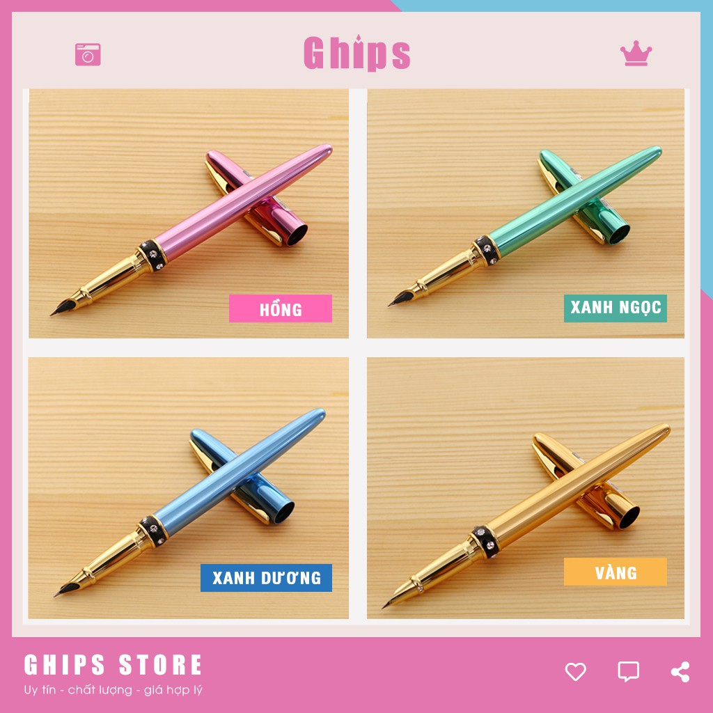 Bút Luyện Chữ Đẹp CG873 Bút Ngòi Kim Tinh Lá Tre Luyện Viết Nét Thanh Nét Đẹp Cao Cấp