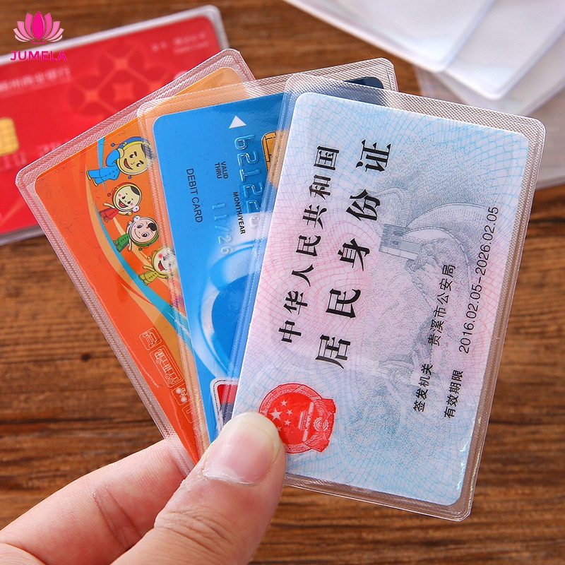 Túi đựng thẻ căn cước công dân bằng lái xe thẻ atm card visit thẻ ngân hàng trong suốt chống trầy xước JUMELA TĐ01
