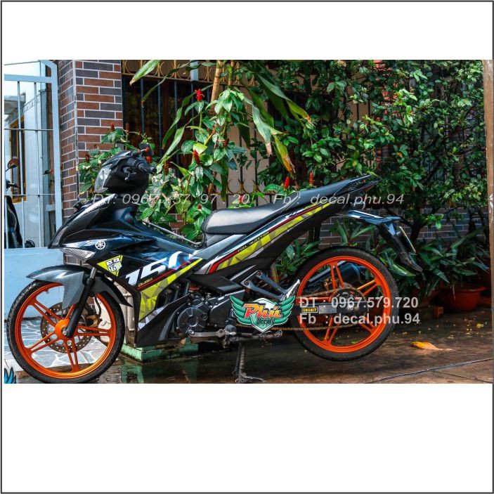 Tem Rời Exciter 150 Y15ZR đen vàng (B)