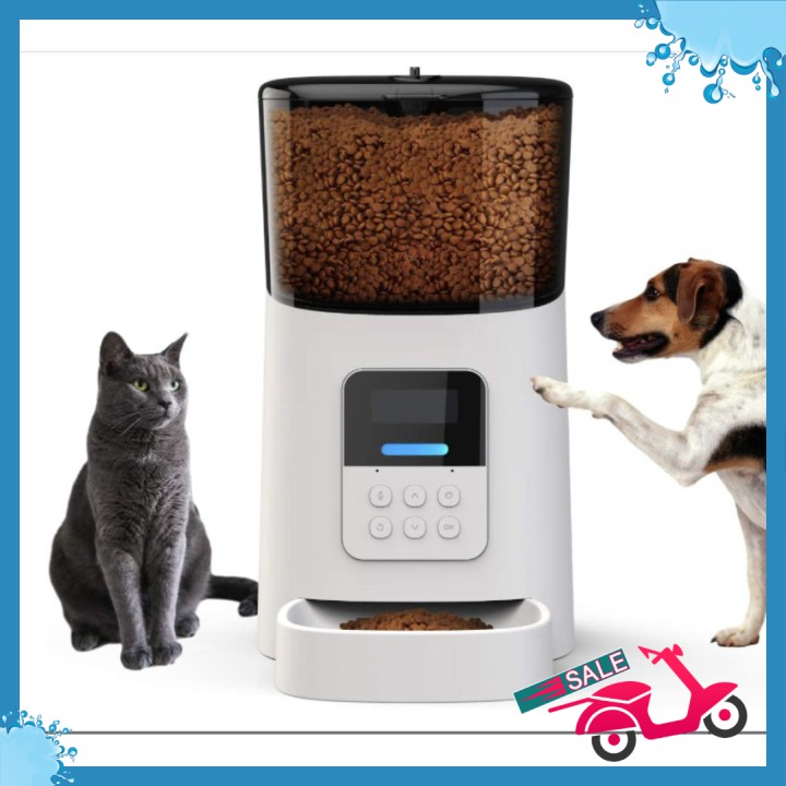 🆕 Máy nạp thức ăn cho thú cưng tự động Pet Feeder 6L