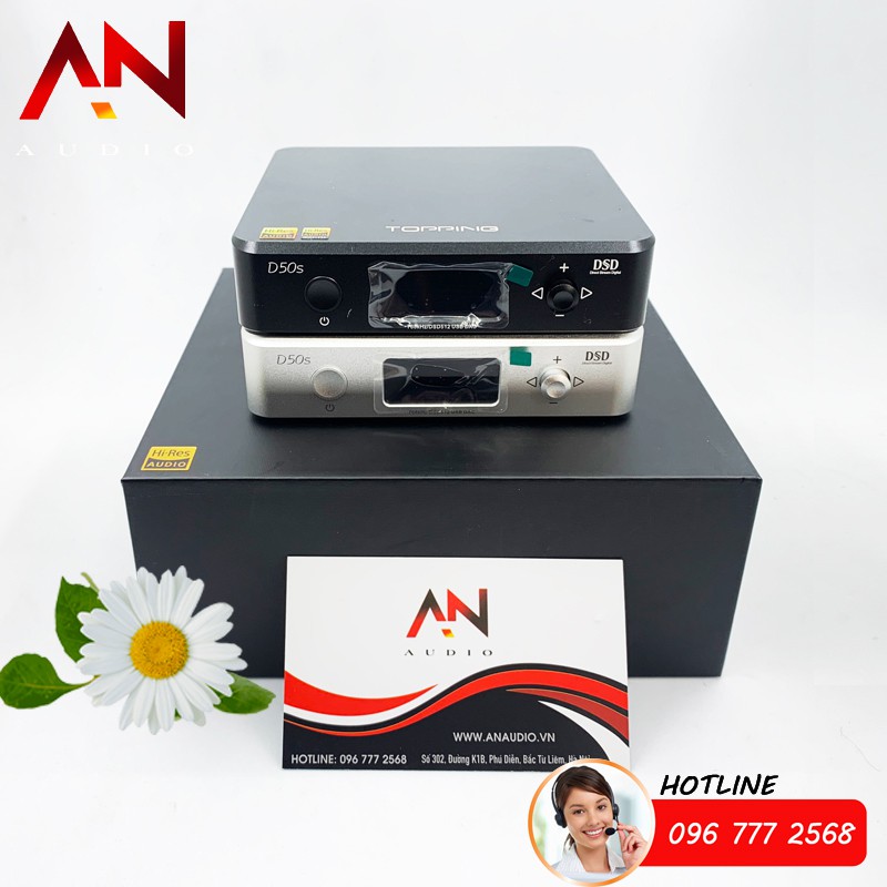 DAC Topping D50S 2021 – Hàng Chính Hãng- Tặng kèm quang Liton_USA + Nguồn 5V2A