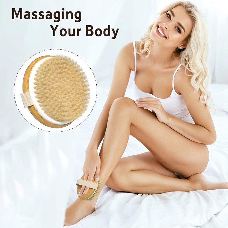 1 Bàn Chải Tắm Khô Và Ướt Mềm Mại Cho Cellulite Và Lymphatic