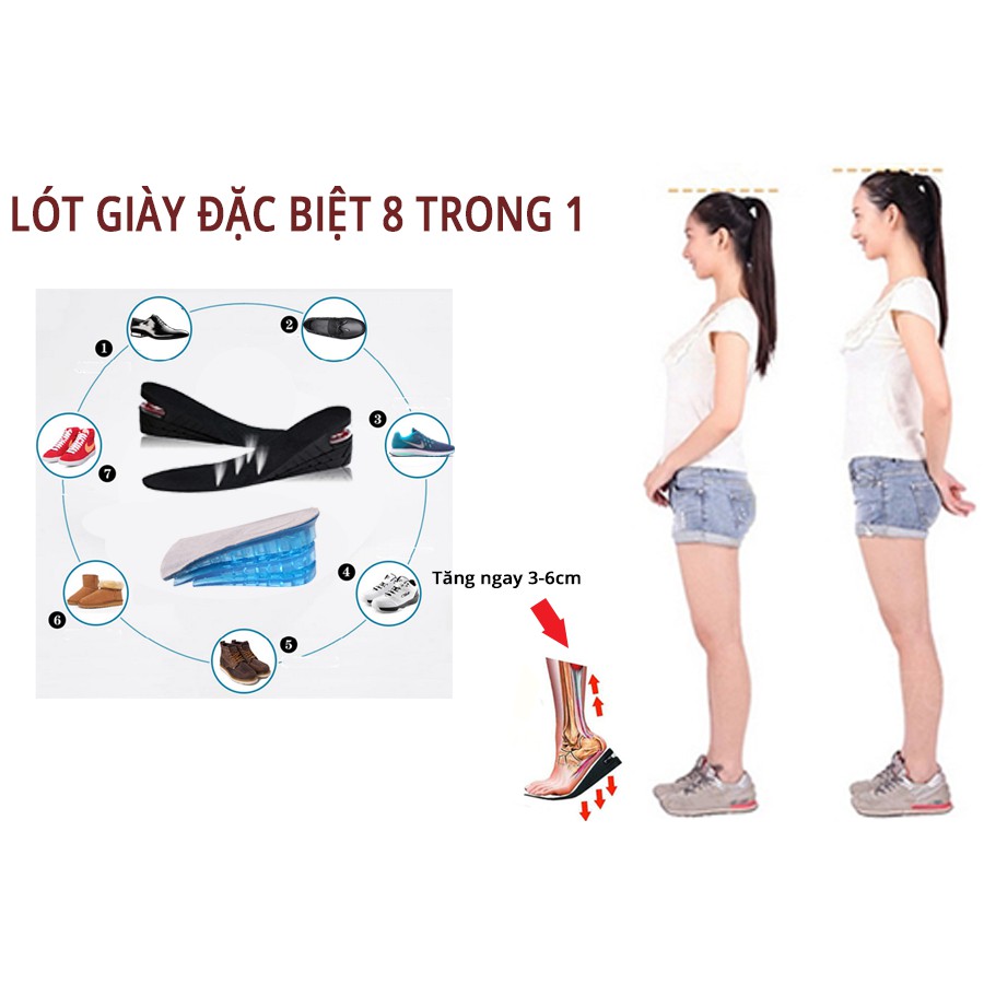 lót giày tăng chiều cao 5cm