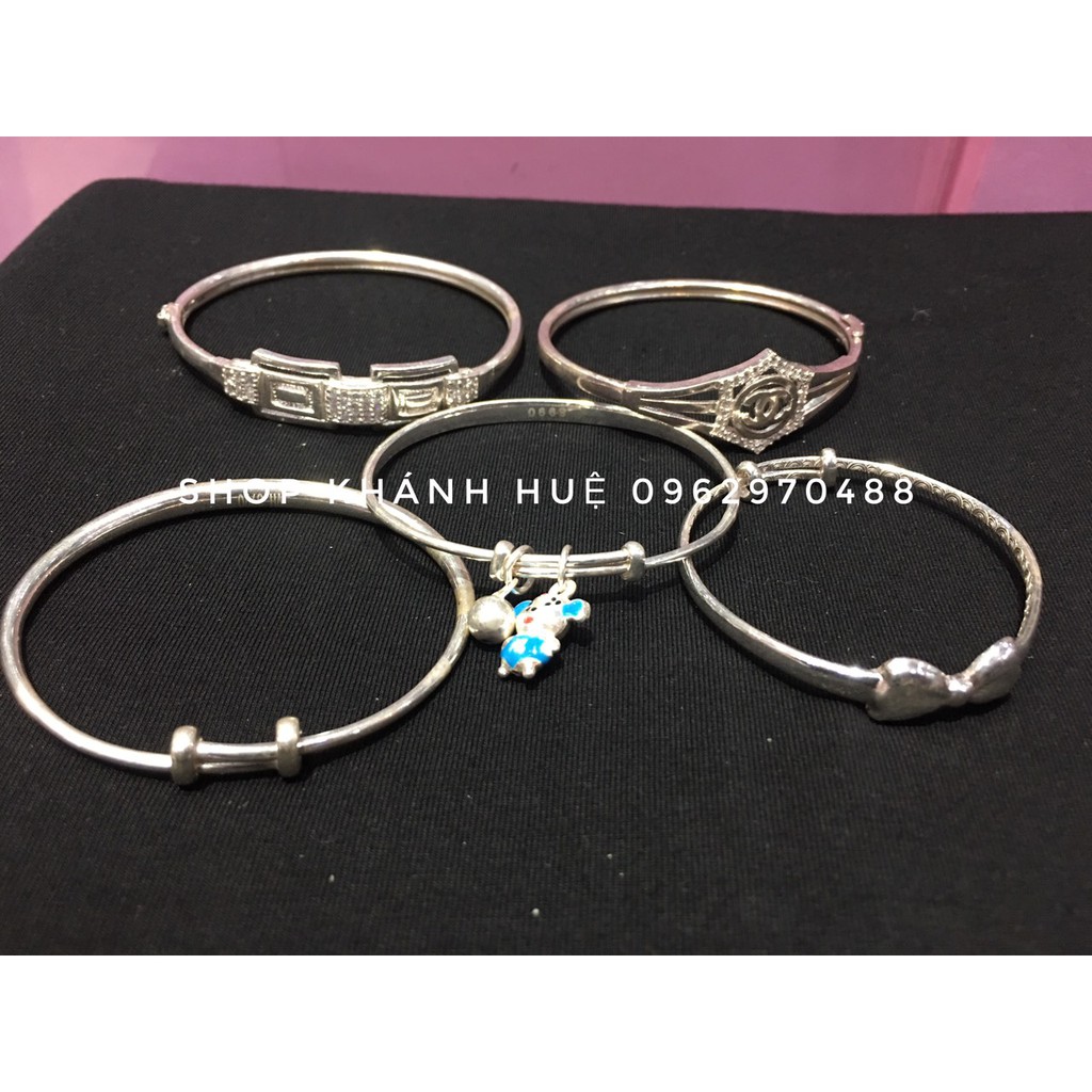 Lắc tay nữ chuẩn bạc ta dạng kiềng cao cấp