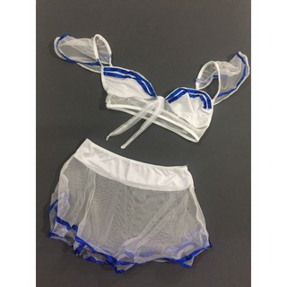 Đồ ngủ cosplay thủy thủ trong suốt