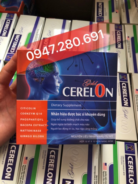 💥Hàng mới 💥 Cerelon Gold bổ não , tăng cường trí nhớ Hộp 100 viên 💥 Sản phẩm này không phải là thuốc . | BigBuy360 - bigbuy360.vn
