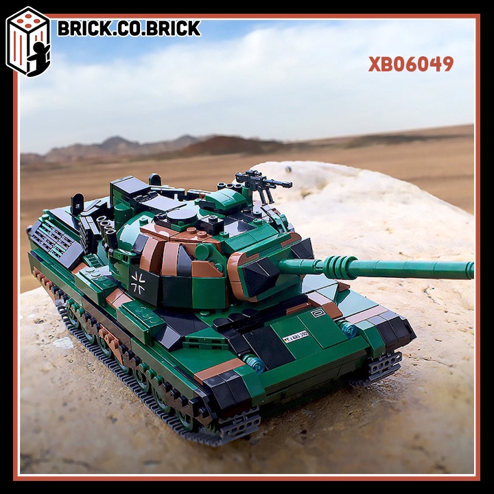 Xe Tăng Quân Sự Leopard 1 Đồ Chơi Lắp Ráp Xếp Hình Quân Sự Kampfpanzer Battle German Tank XB06049