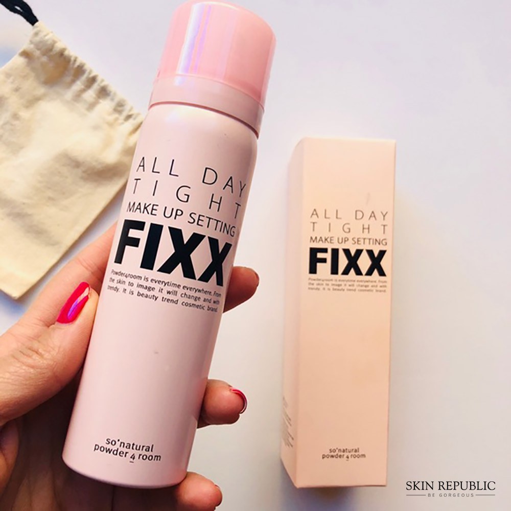 XỊT KHÓA LỚP TRANG ĐIỂM MAKE UP SO NATURAL ALL DAY TIGHT MAKE UP SETTING FIXER 75ML CHÍNH HÃNG - 7467