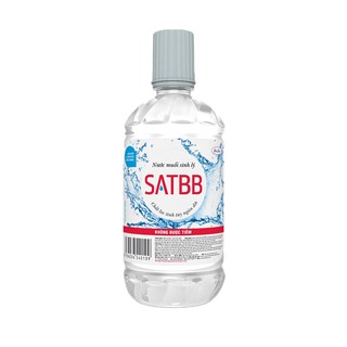 Nước muối sinh lí súc miệng rửa mặt SATBB 550ml