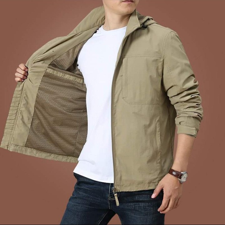 ÁO KHOÁC KAKI 2 Lớp Lót Lưới (M680 - Có Form Rộng XL.2XL) | BigBuy360 - bigbuy360.vn