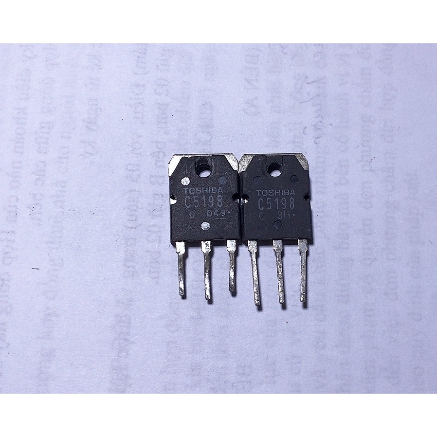 Cặp sò Transistor C5198 A1941 TOSHIBA bóc máy [ bao sống 100% ]
