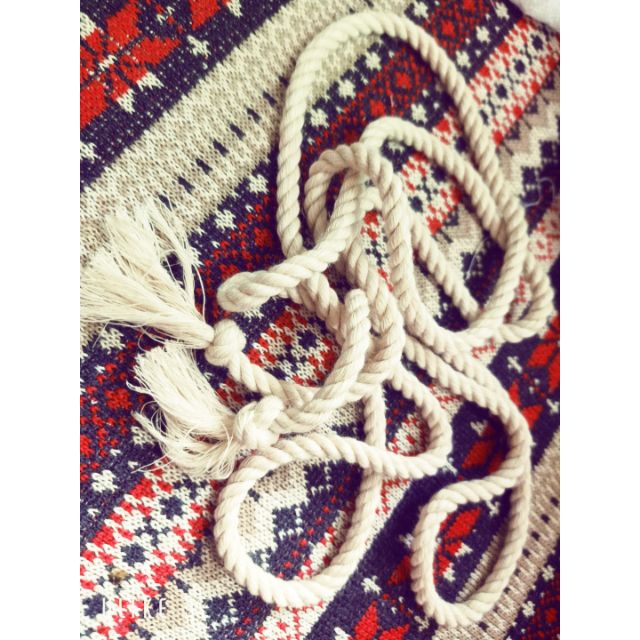 Dây thừng làm belt thắt lưng phụ kiện váy đầm boho