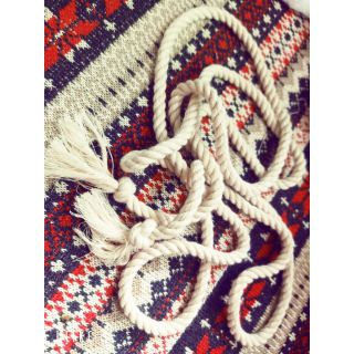 Dây thừng làm belt thắt lưng phụ kiện váy đầm boho