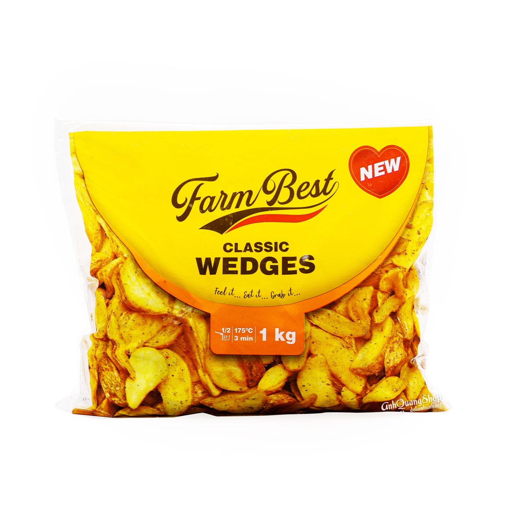 Khoai tây đông lạnh Farm Best 1kg (dạng múi)