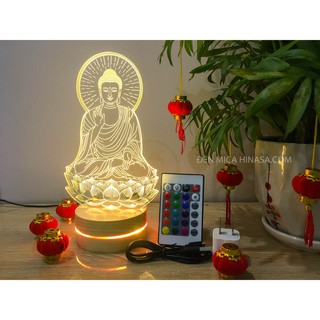 Đèn Phật Quan âm 16 màu