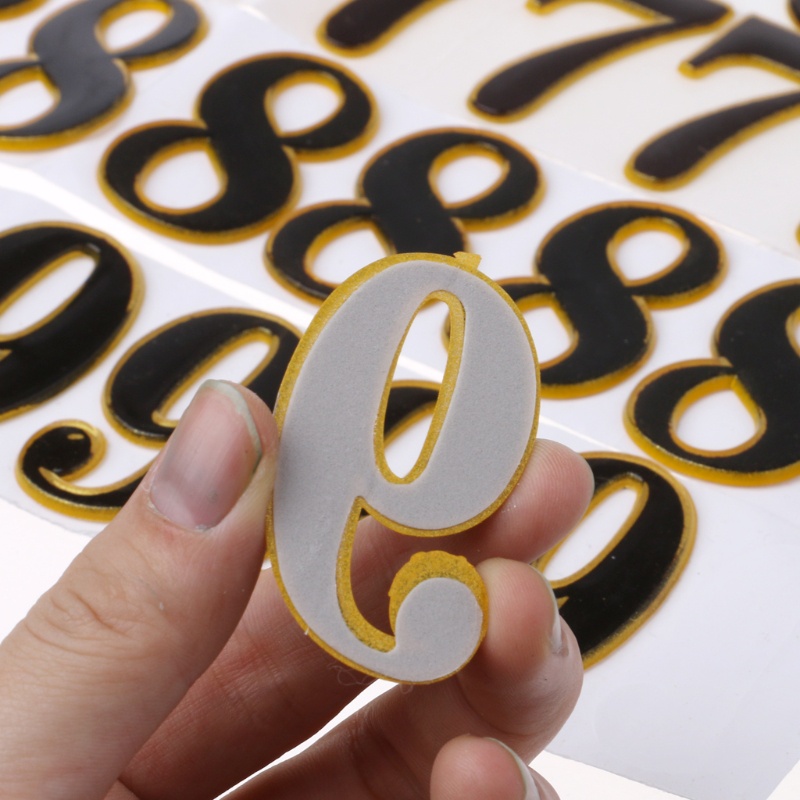 Miếng Dán Đánh Số Nhà Cửa / Văn Phòng Khách Sạn Tự Dính Tiện Dụng