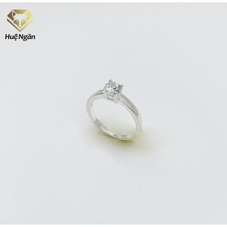 Nhẫn bạc 925  - Mặt trơn đá 5li RS104