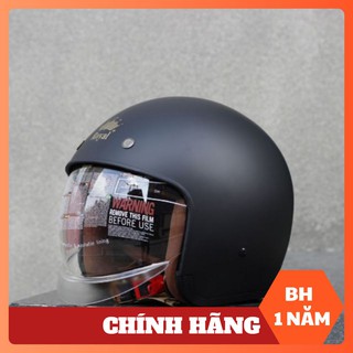 Nón bảo hiểm 3/4 Royal M139 kính âm đen nhám Bảo hành chính hãng 1 năm
