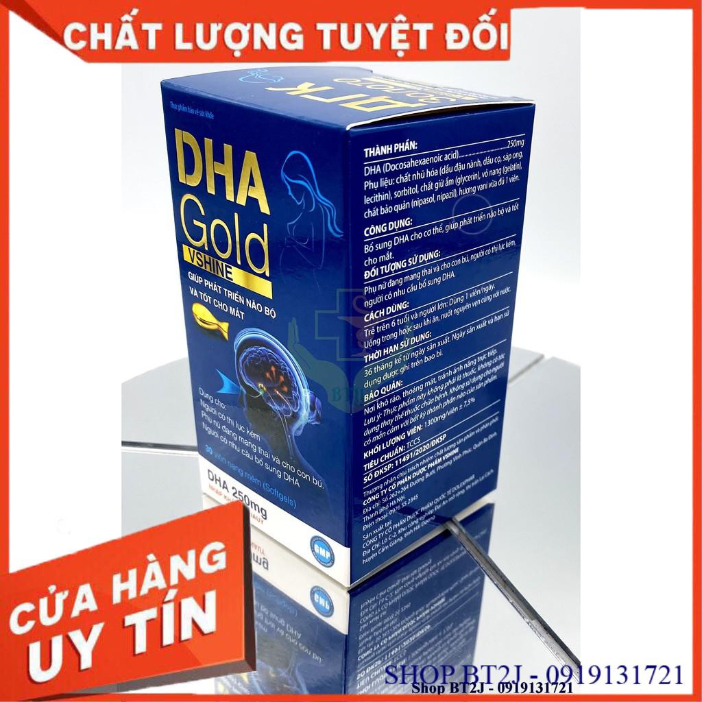 Viên Bổ Sung DHA Gold Vshine  -  Hộp 30 Viên