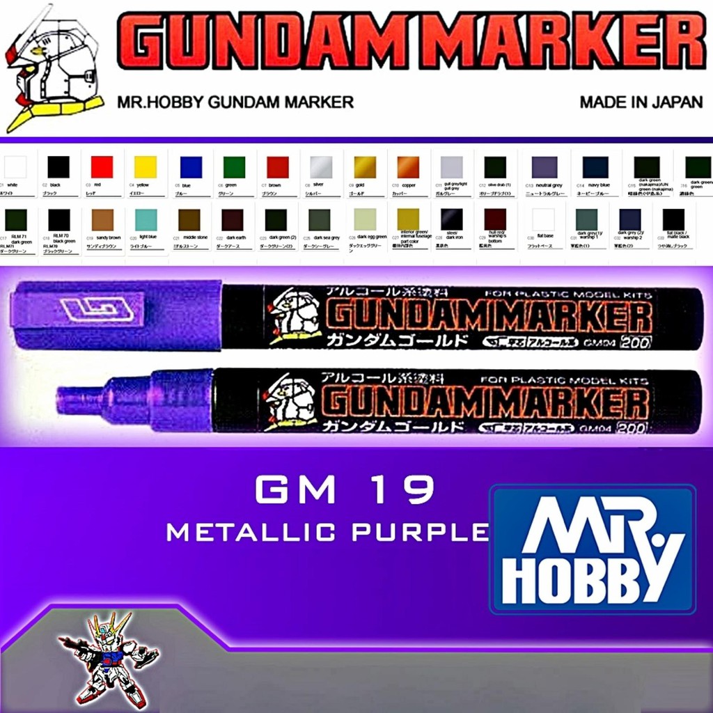 Bút kẻ lằn chìm Gunpla Mr. HOBBY GM19 Made In Japan Gundam Marker tô màu mô hình lắp ráp Gundam Bandai