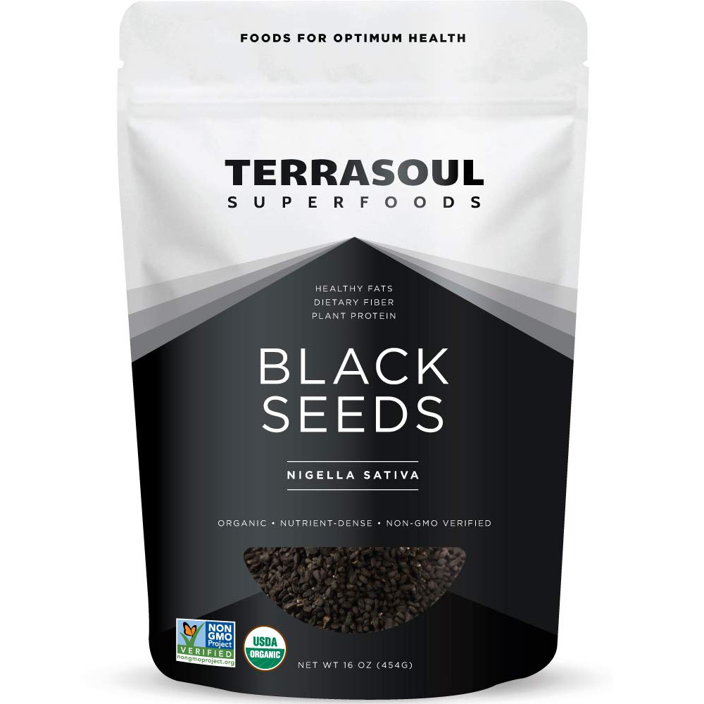 [Terrasoul Superfoods] Hạt thì là đen (Black Cumin) (Nigella Sativa) hữu cơ 454gr