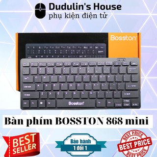 Bàn phím mini siêu mỏng, gọn, nhẹ K1000/Bosston 868 tiện lợi mang đi mọi nơi