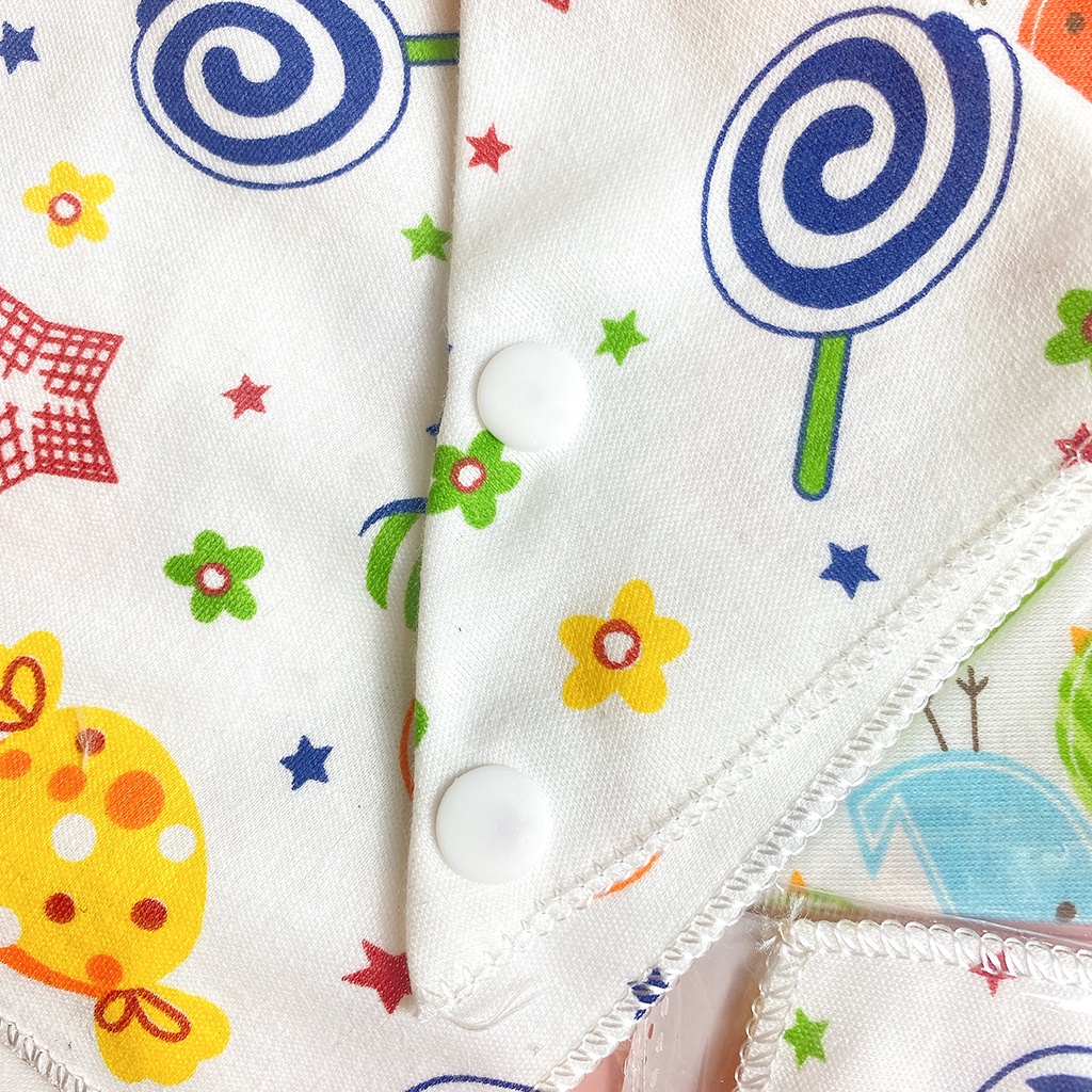 Khăn tam giác cho bé, yếm tam giác cotton
