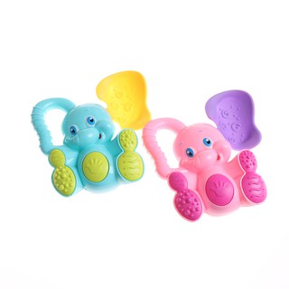 Colorful Elephant Baby Toys Plastic Hand Baby Rattle Shaking Bell Baby Toy