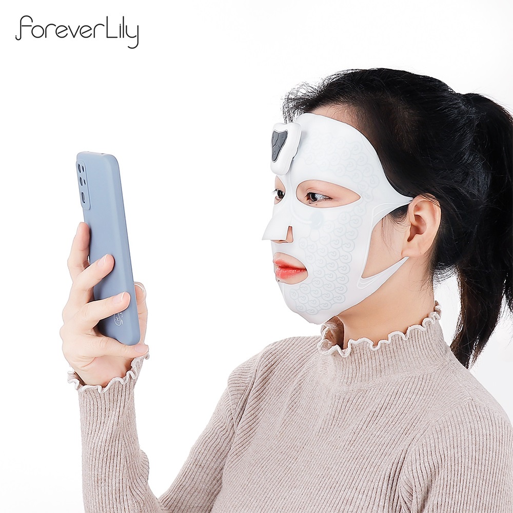 Foreverlily Mặt Nạ Làm Đẹp Mềm Mại Với 3 Chế Độ Và 10 Mức Độ Có Thể Sạc Lại Công cụ sắc