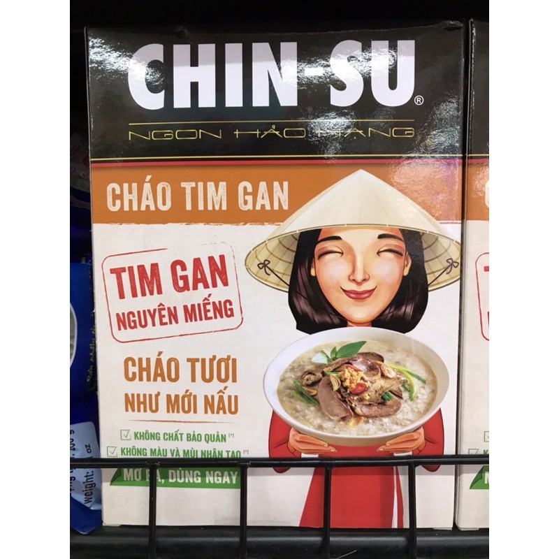 Chinsu cháo tim gan nguyên miếng