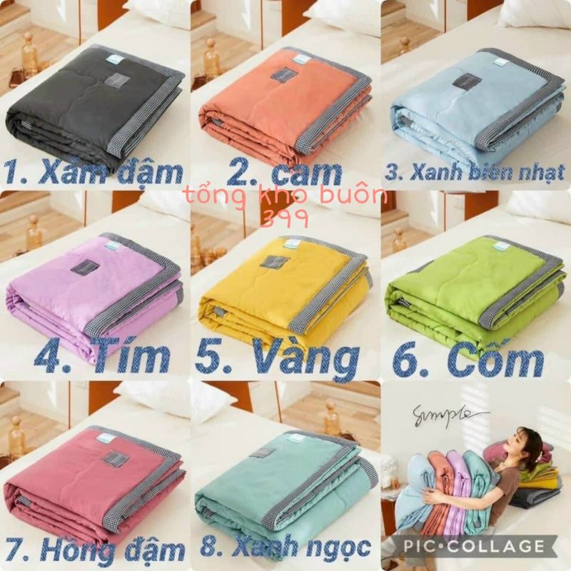 [GIÁ HỦY DIỆT] chăn cotton zaza đủ màu, shop chuyên sỉ chăn ga gối nệm, chăn, mền