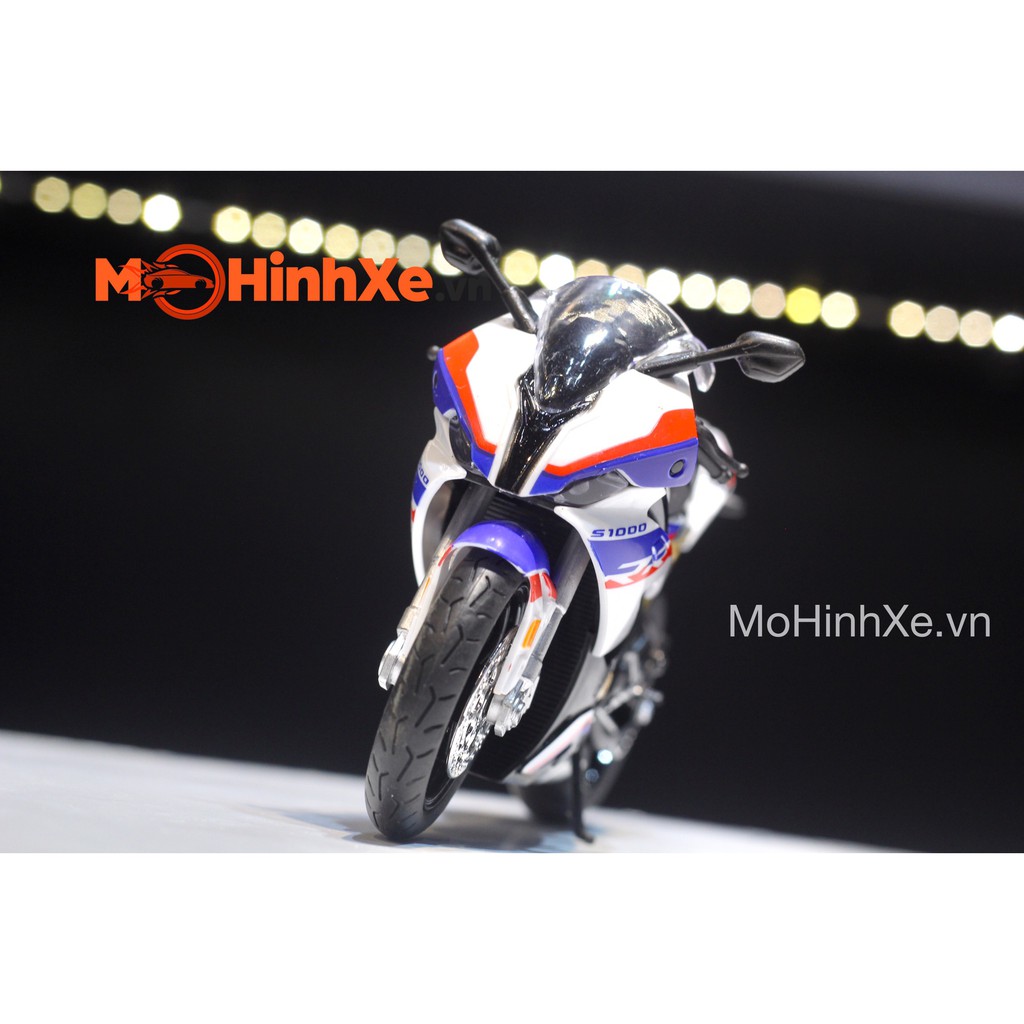 MÔ HÌNH XE BMW S1000RR 2020 1:12 HUAYI MODEL