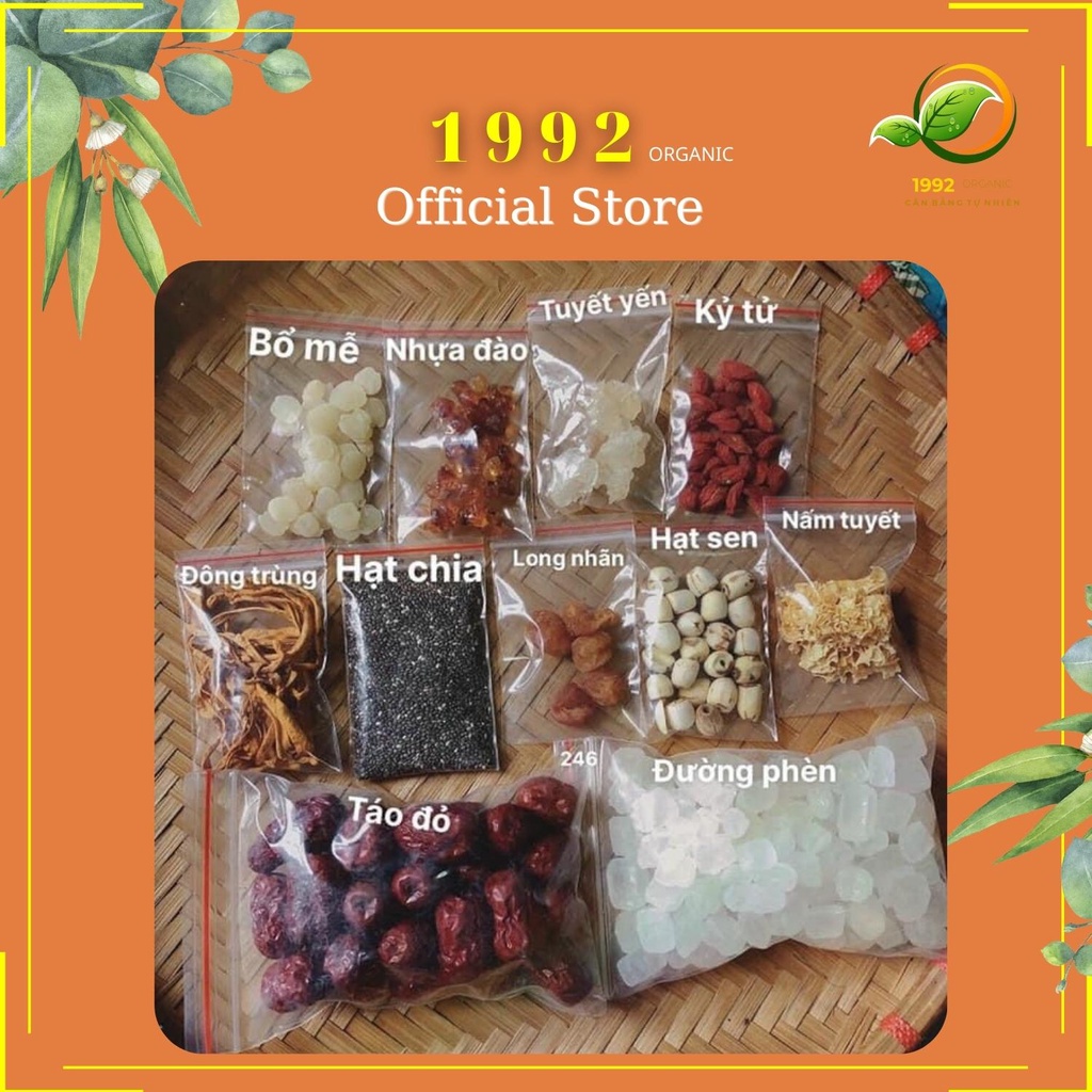 SET Nguyên Liệu Chè Dưỡng Nhan Cung Đình 1992 Organic 400gram | BigBuy360 - bigbuy360.vn