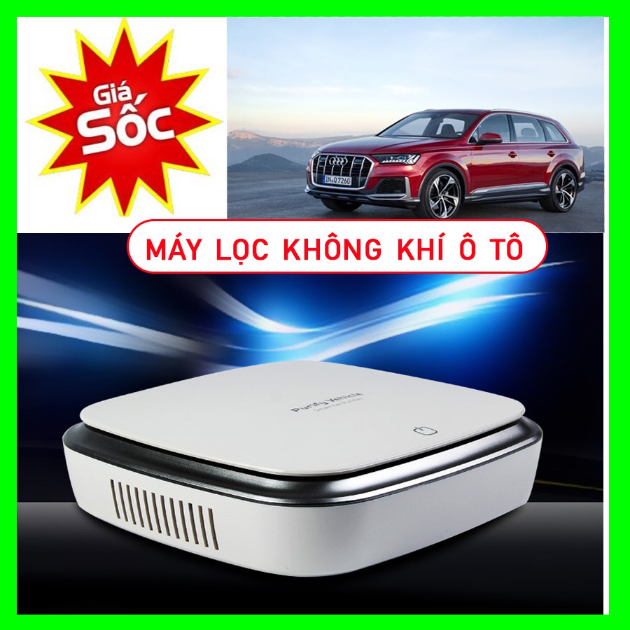 Máy Lọc Không Khí Ô Tô, Xe Hơi, Chống Say Xe, Lọc Bỏ Khói và Bụi Mịn và Tạo ion và Khử Mùi Hôi